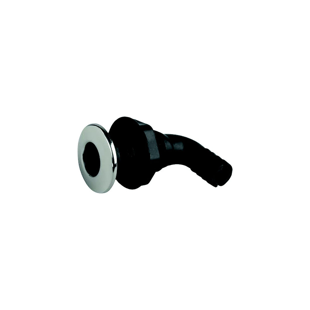 Sea-Dog 520831 90A Thru-Hull With Stainless Cap, A: 1-7/8