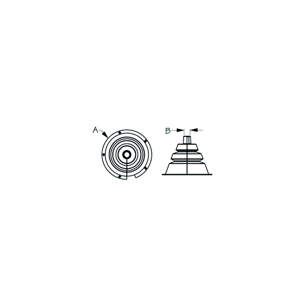 Seadog 521664-1 Motor Well Boot - 5-1/2