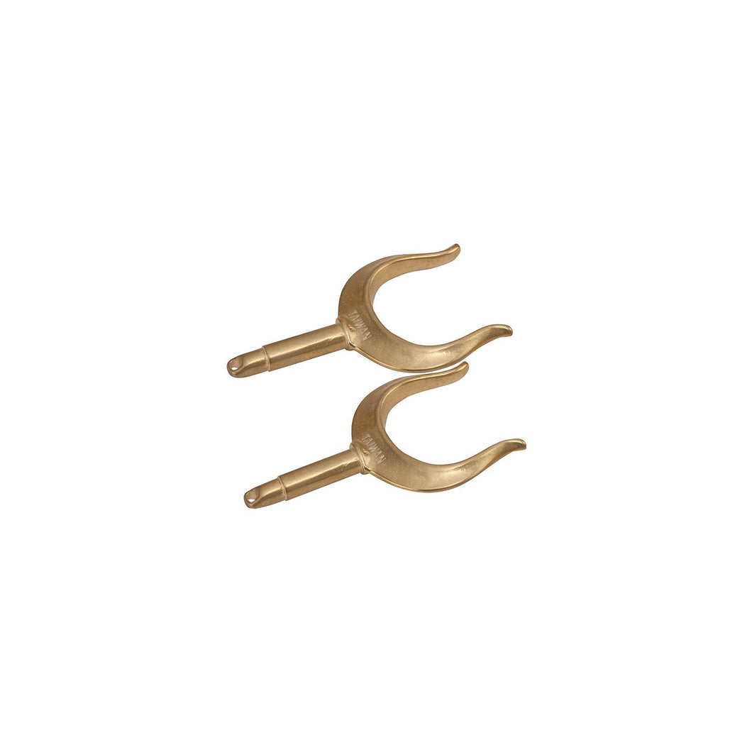 SeaDog 5805701 Brass Round Horn Oarlocks,A: 1/2