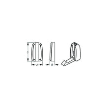 Sea-Dog 6714971 Folding Coat Hook, A=1-3/16", B= 9/16", C=2", #8 FH, weight= .18 -Modern Boat Sales & Service