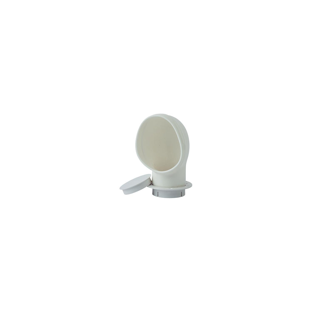 SeaDog 7271373 PVC Standard Profile Cowl Vent & Snap On Deck Plate, White -Modern Boat Sales & Service