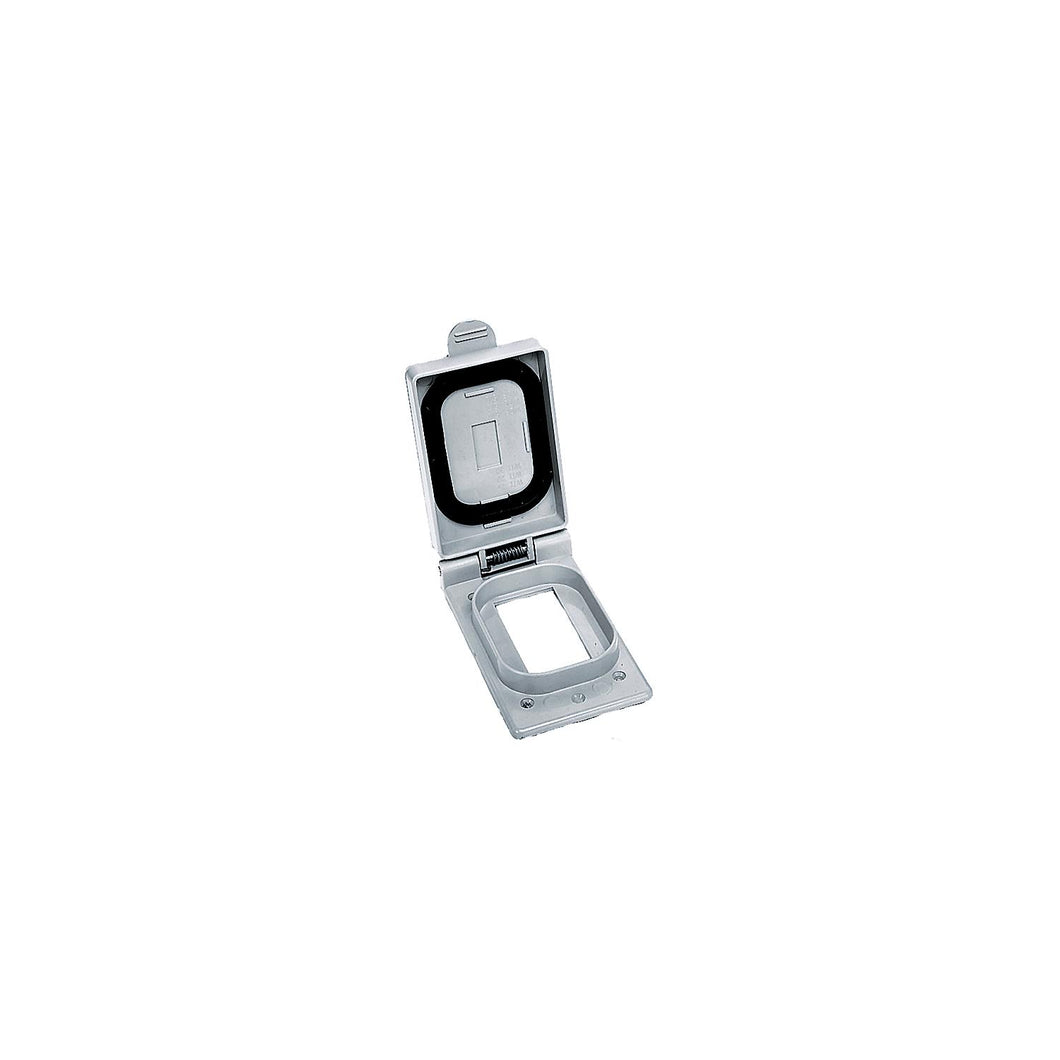 Hubbell CWP26CRW Weatherproof Plate For GFCI Receptacle, White -Modern Boat Sales & Service