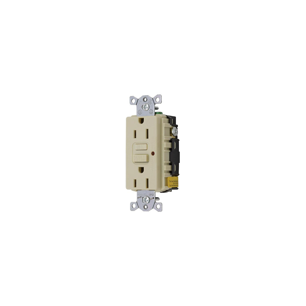 GFCI Duplex Receptacle w/Cover Plate, Ivory -Modern Boat Sales & Service