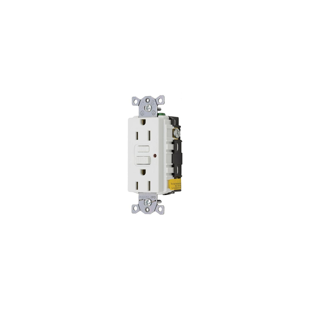 GFCI Duplex Receptacle w/Cover Plate, White -Modern Boat Sales & Service