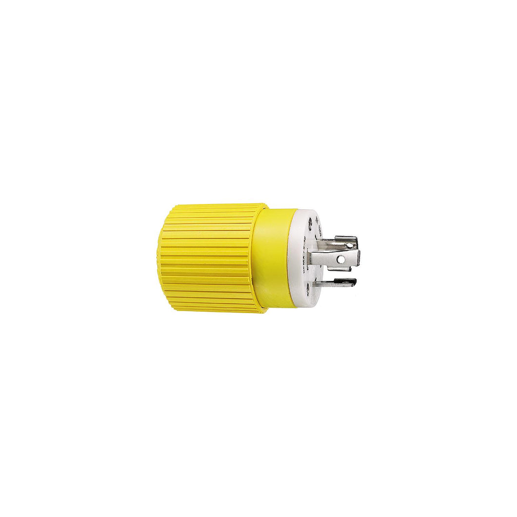 Hubbell HBL305CRP Yellow 30A 125V Locking Plug -Modern Boat Sales & Service
