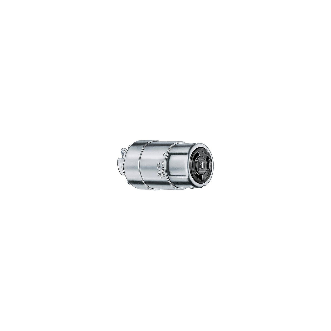 Hubbell Nickel Plated Brass Heat Resistant 50A Connector Body -Modern Boat Sales & Service