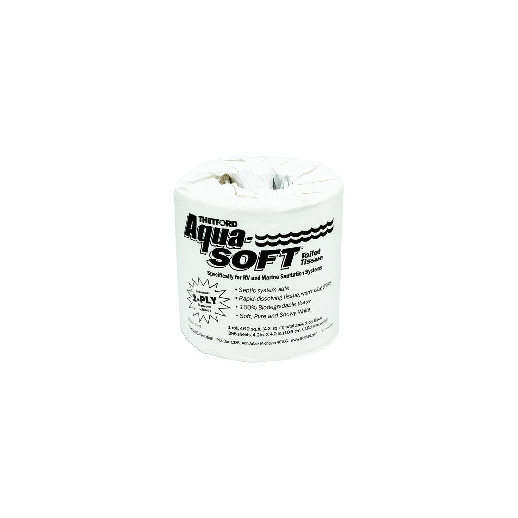 Thetford 24033 2-Ply Rapid-Dissolve Aqua-Soft Toilet Tissue-Toilet Paper, 48 Rolls/case -Modern Boat Sales & Service