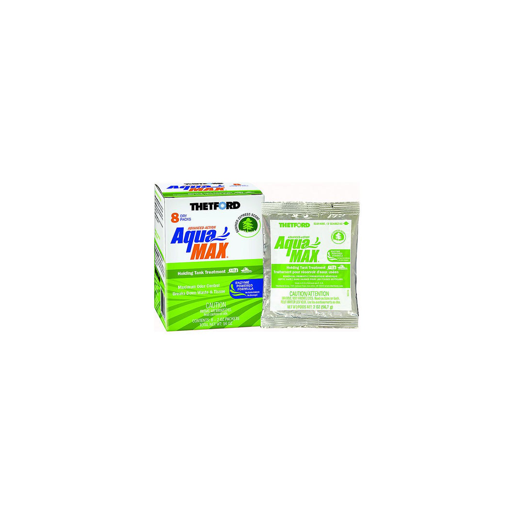 Thetford 96674 AquamaxÂ® Holding Tank Treatment, 8-Pack 2oz Dry Packets, Summer Cypress Sent Default Title -Modern Boat Sales & Service
