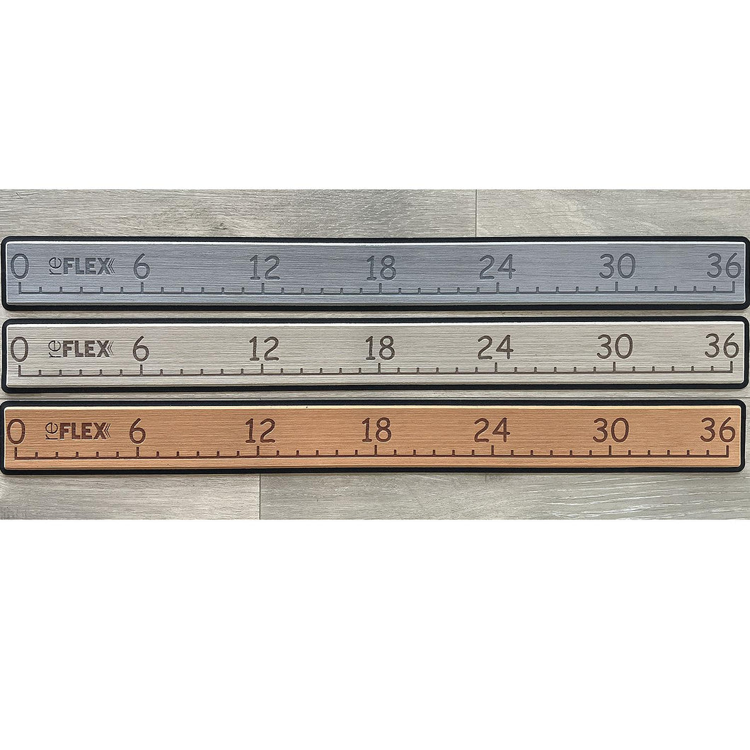 Syntec RULERBRBLPS Foam Fishing Ruler, 36â€, Brown, w/Adhesive Default Title -Modern Boat Sales & Service