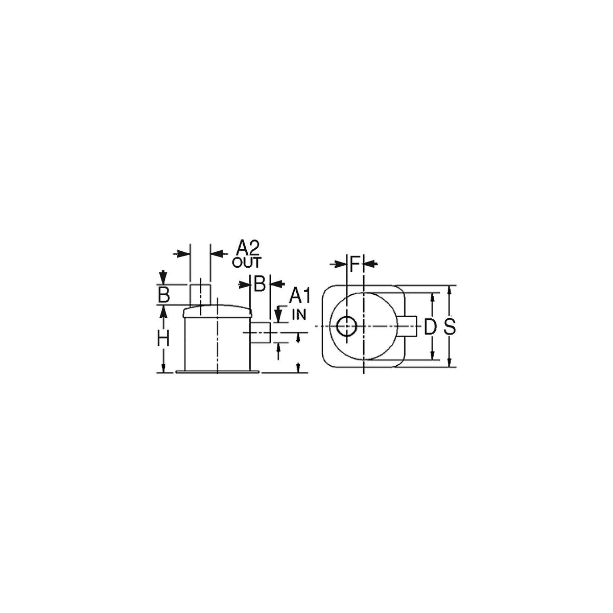 Centek 1500071 Vernalift Side In/Top Out Muffler -Modern Boat Sales & Service