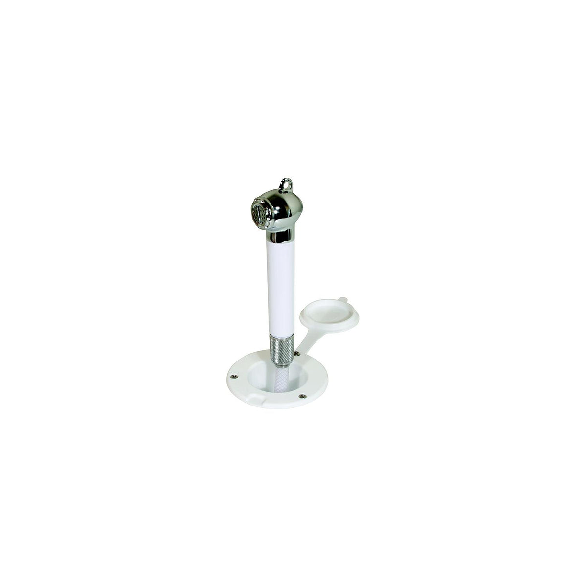 Scandvik 10298 Recessed Transom Shower White With 13' Nylon Hose, Horizontal Mount Only -Modern Boat Sales & Service