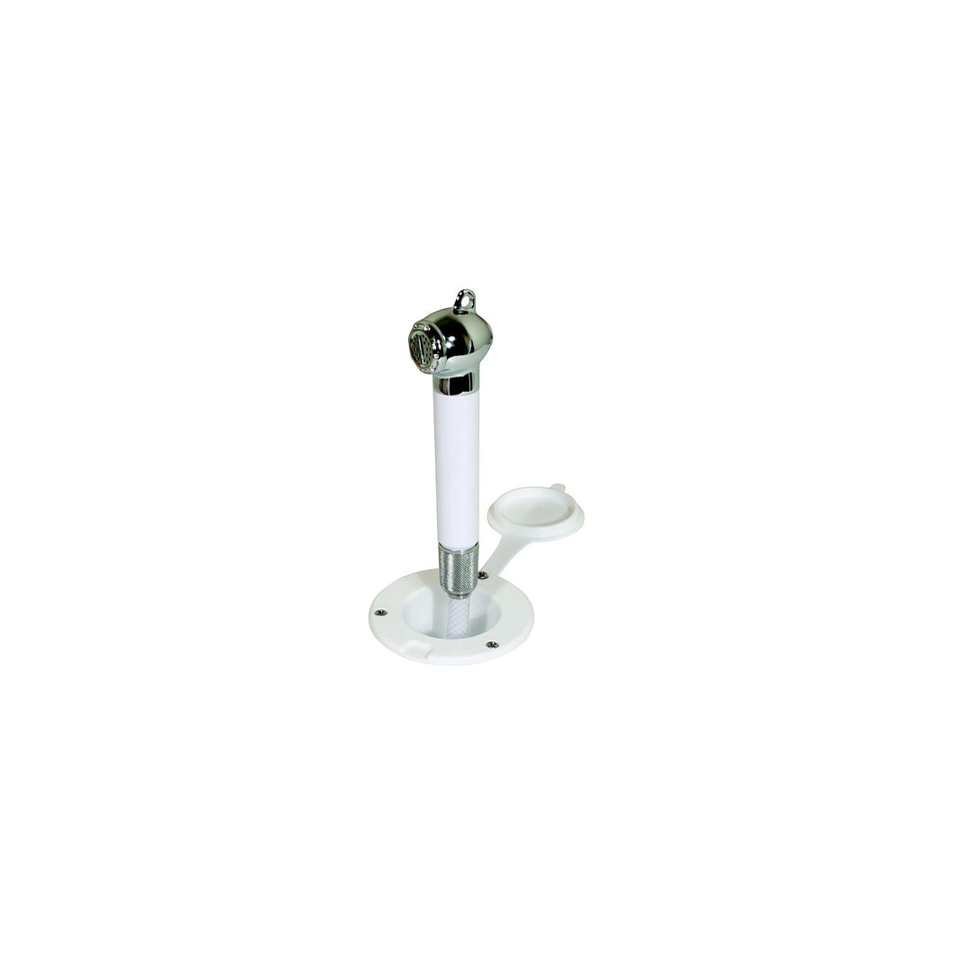Scandvik 10298 Recessed Transom Shower White With 13' Nylon Hose, Horizontal Mount Only -Modern Boat Sales & Service