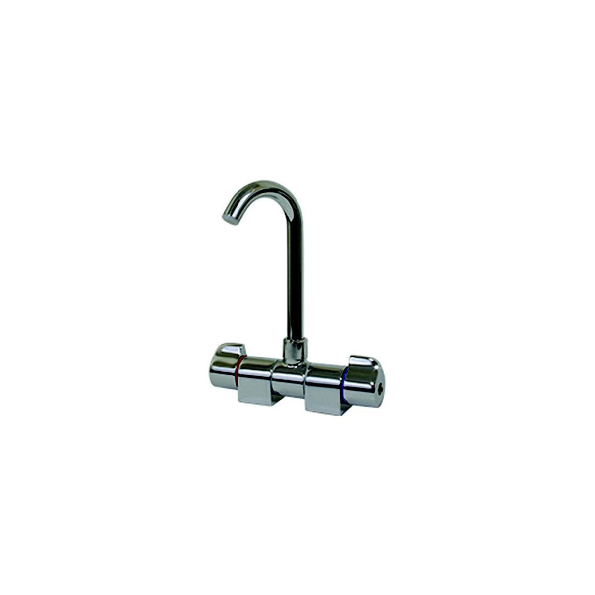 Scandvik 10474P Chrome Plated Brass J Spout Folding Mixer Faucet -Modern Boat Sales & Service
