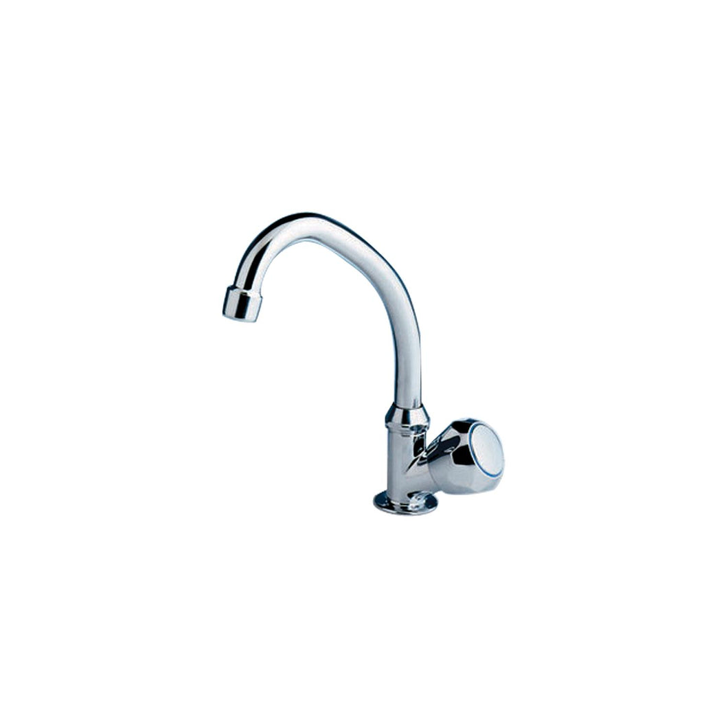 Scandvik 10172 Chrome Plated Brass Standard Cold Water Tap With Swivel Spout and Standard Knob -Modern Boat Sales & Service