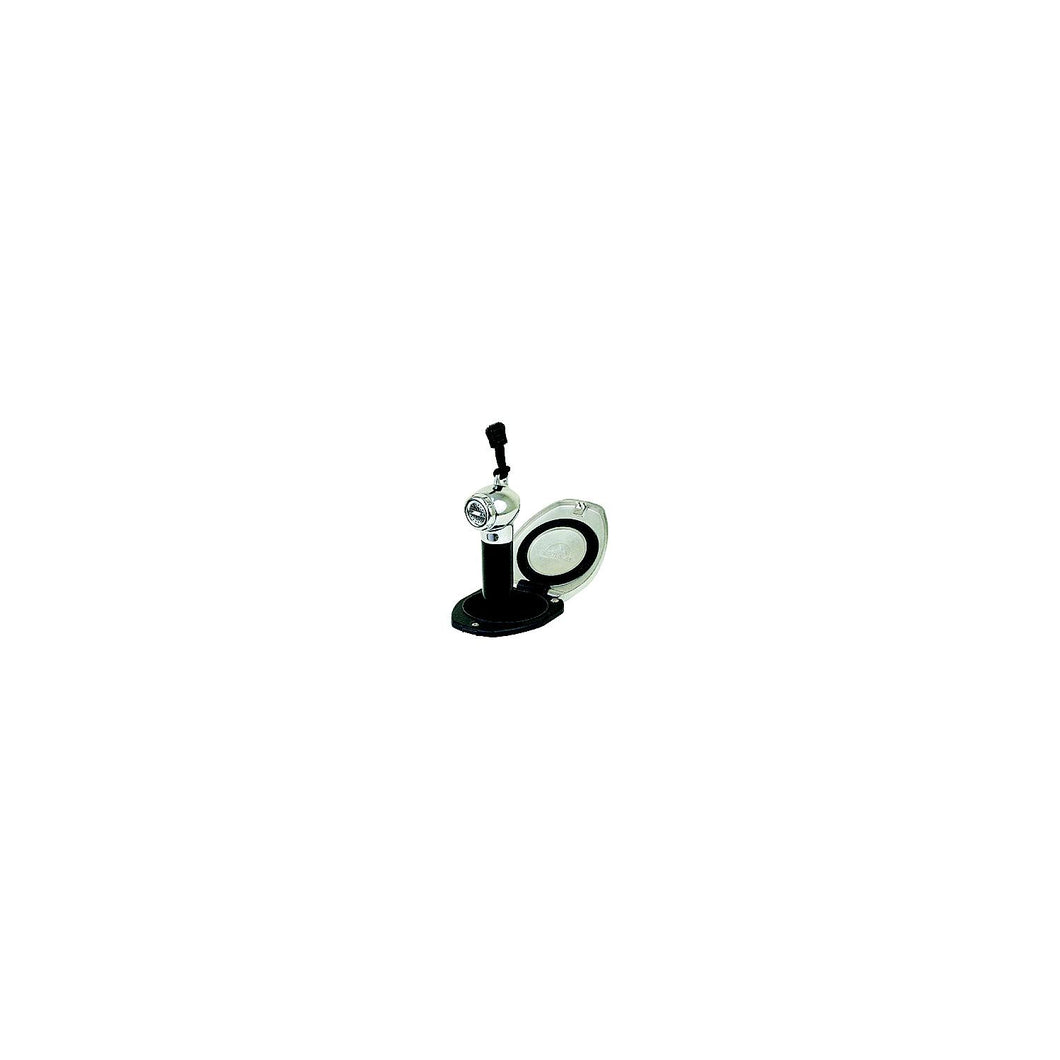 Scandvik 12124 Stainless Steel Recessed Shower Cap With Composite Cup Push-Button Sprayer Black With 6' Black Nylon Hose -Modern Boat Sales & Service