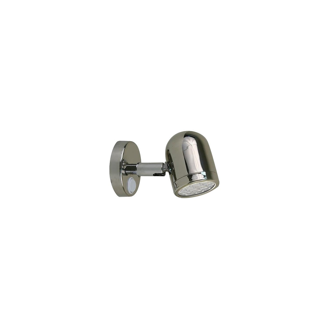 Scandvik 19053P Cabin and Reading Light, Stainless Steel -Modern Boat Sales & Service