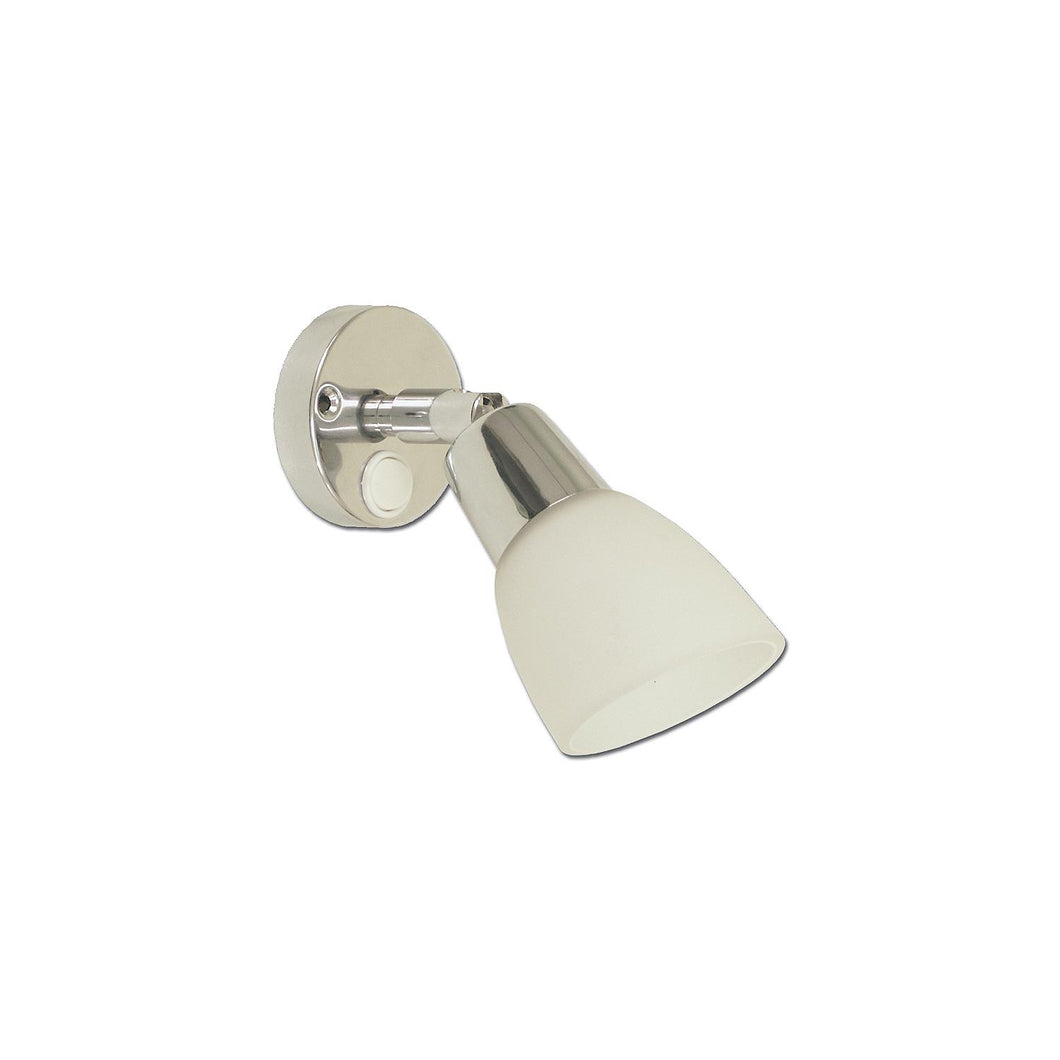 Scandvik 41365 LED Swivel Cabin and Reading Light With White Frosted Glass Shade -Modern Boat Sales & Service