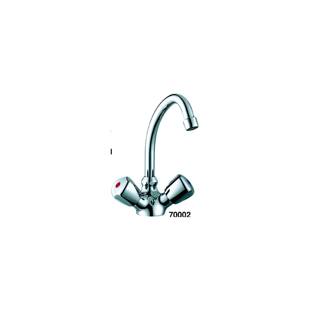 Scandvik 70002 Chrome Plated Brass Classic Swivel J-Spout Galley Mixer Faucet -Modern Boat Sales & Service