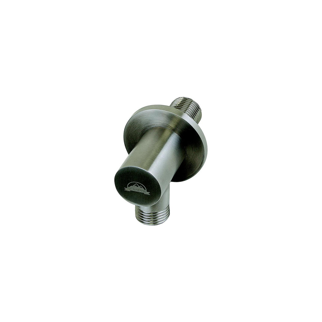 Scandvik 74165 Stainless Steel Bulkhead Elbow Connector, 1/2