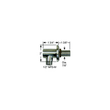 Scandvik 74165 Stainless Steel Bulkhead Elbow Connector, 1/2" NPS -Modern Boat Sales & Service