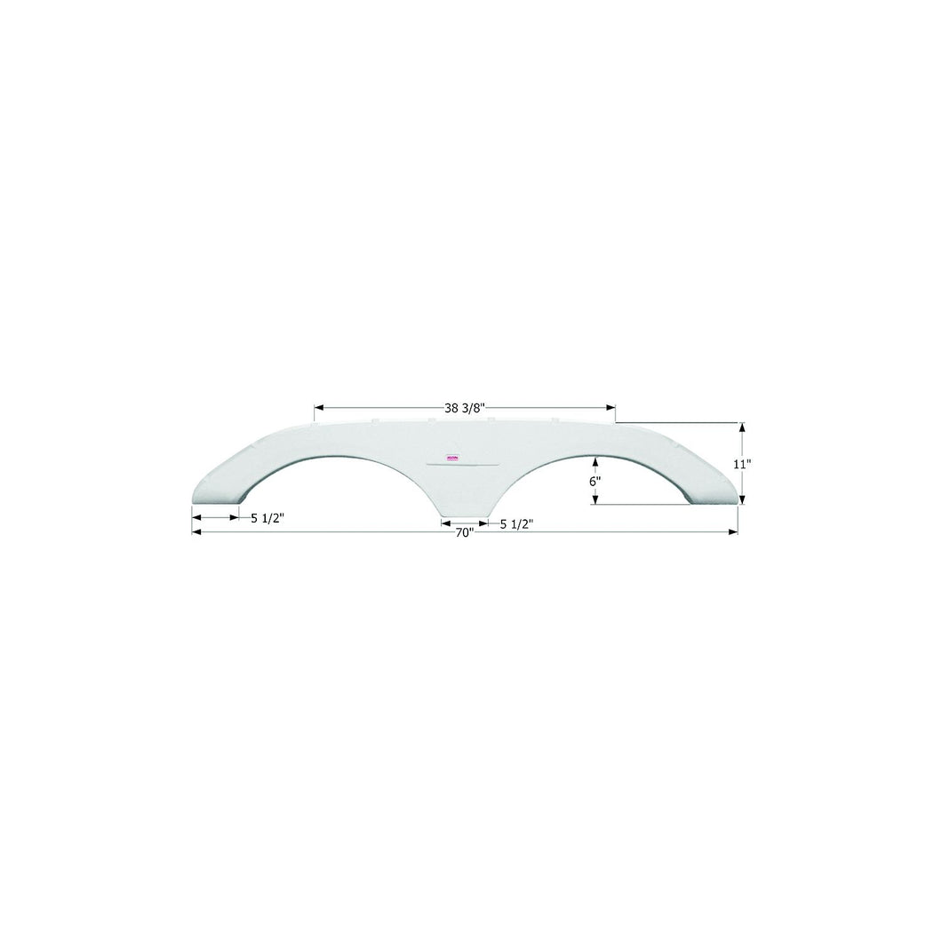 Icon Technologies 01772 Keystone FS1772 White RV Fender Skirts -Modern Boat Sales & Service