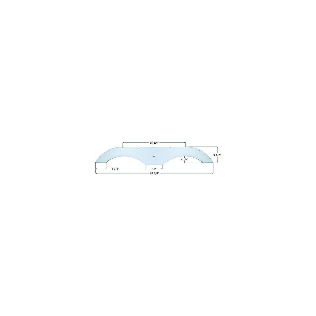 Icon 01776 Fender Skirts â€“ Tandem FS17710, Black -Modern Boat Sales & Service
