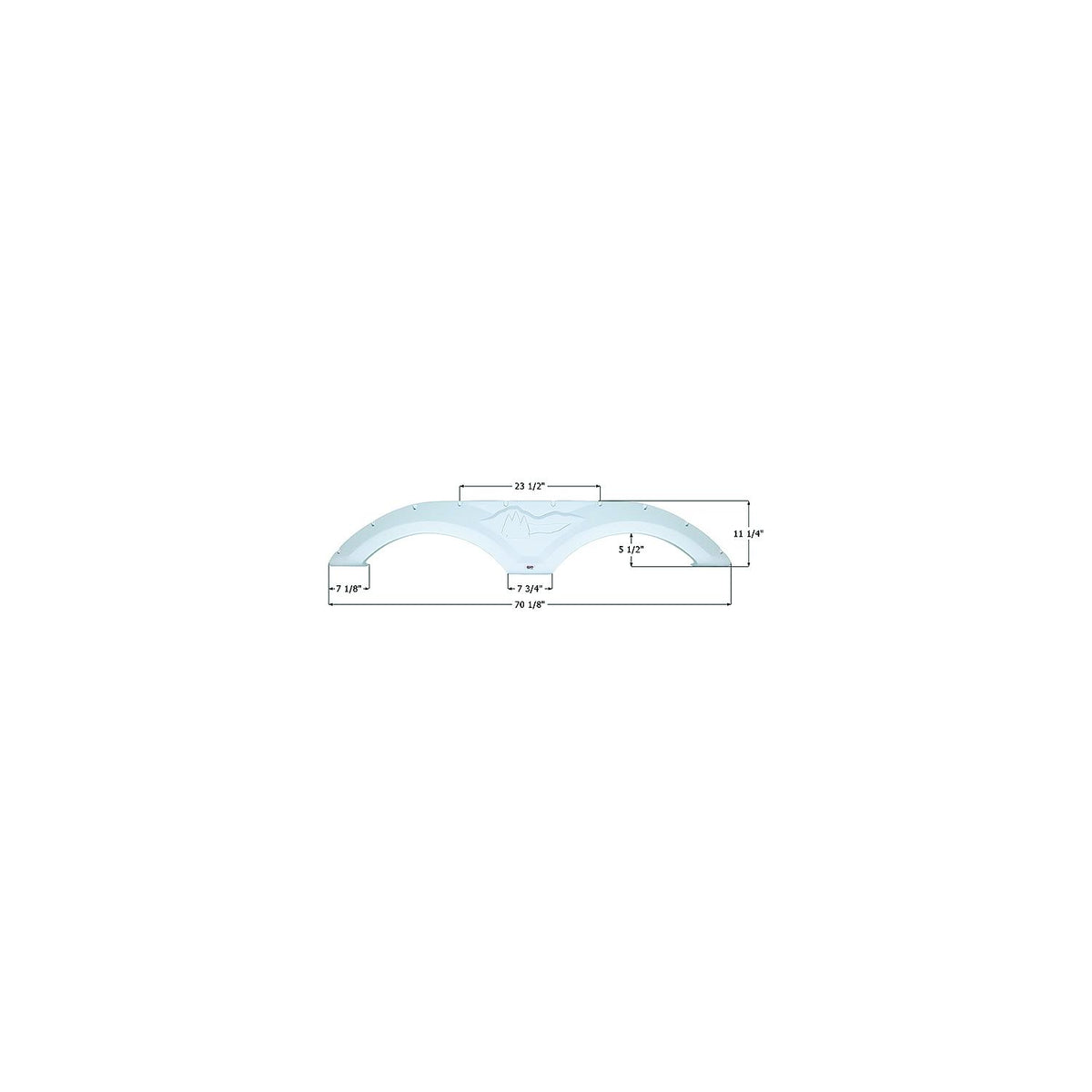 Icon 12072 Fender Skirts â€“ Tandem Forest River Fs2072, Polar White -Modern Boat Sales & Service