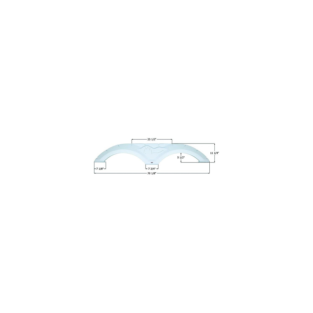 Icon 12072 Fender Skirts â€“ Tandem Forest River Fs2072, Polar White -Modern Boat Sales & Service