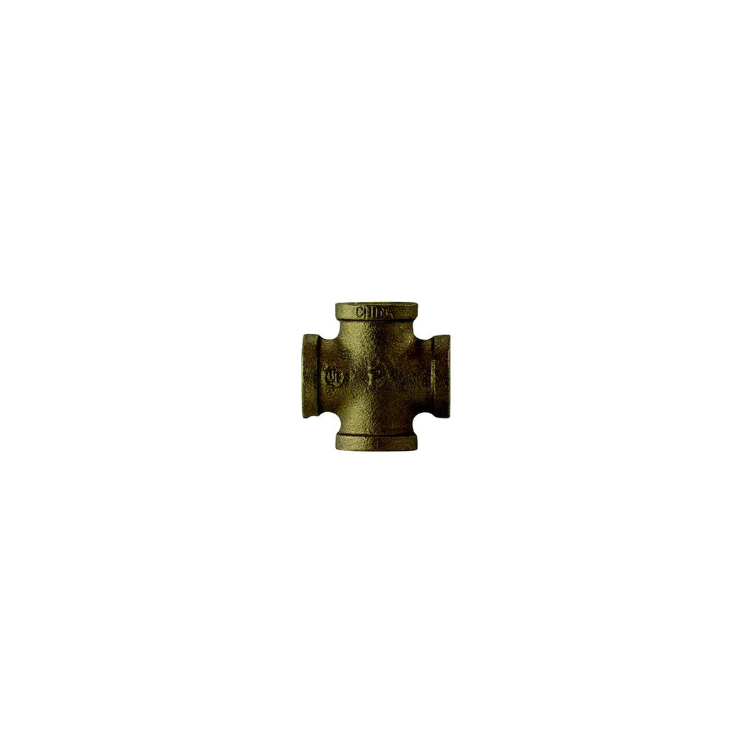 Brass Fittings 44393 Bronze Cross, 1/2