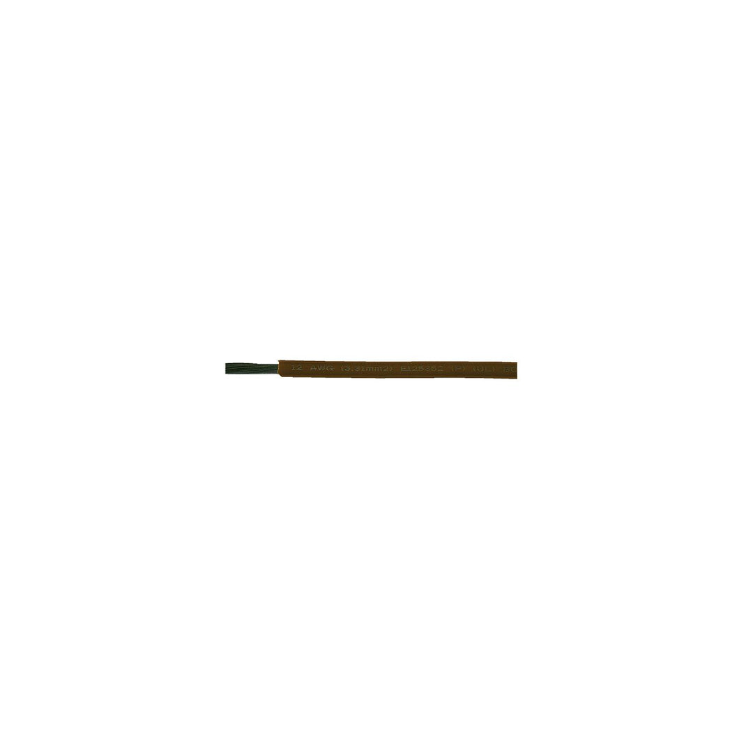 Cobra Wire A1012T06100FT Primary Tinned Copper Wire, 12 AWG, 100', Brown -Modern Boat Sales & Service