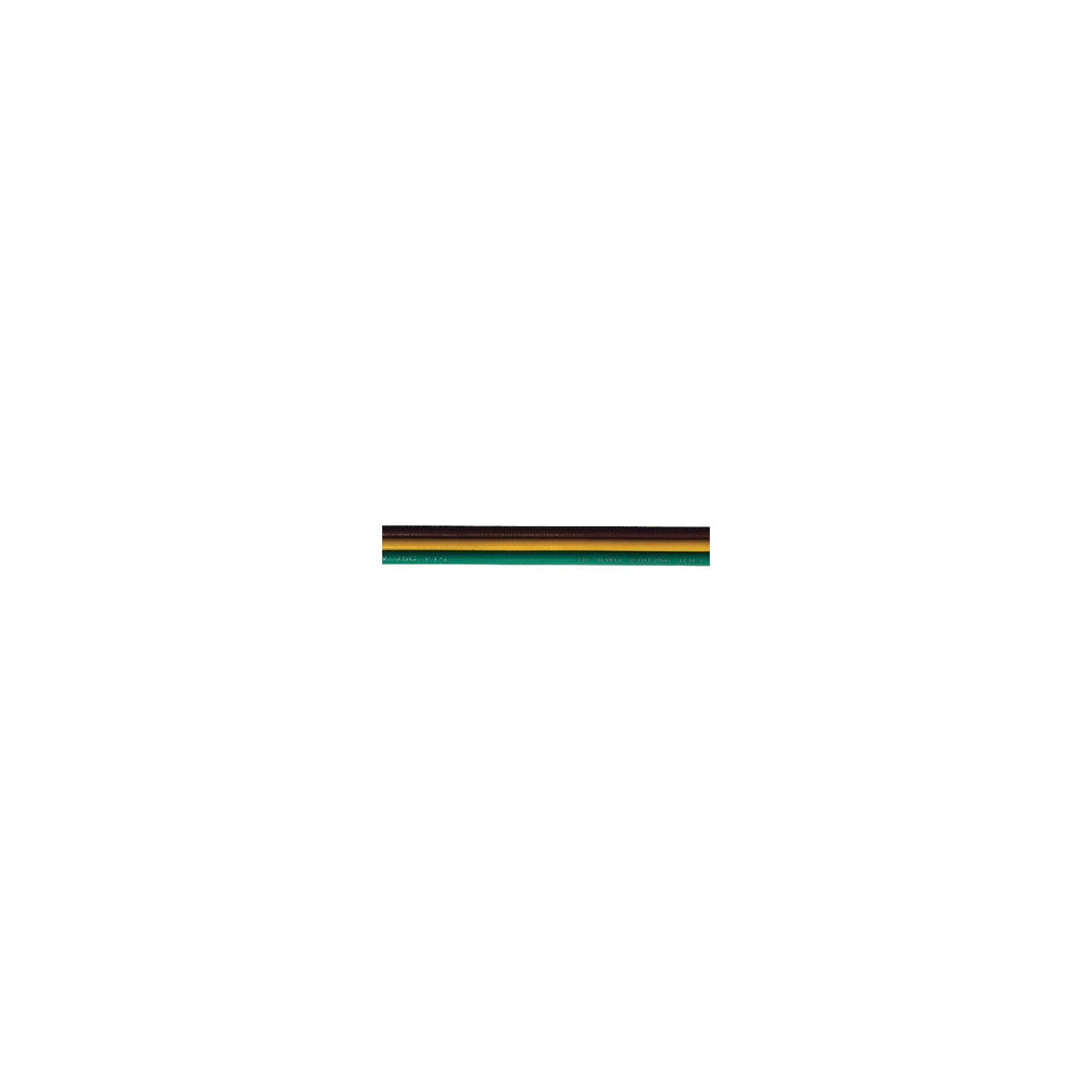 Cobra Wire B8016TU103100FT Tinned Copper Bonded Ribbon Cable, 16 Gauge, 3-wire, 100', Brown/Yellow/Green -Modern Boat Sales & Service