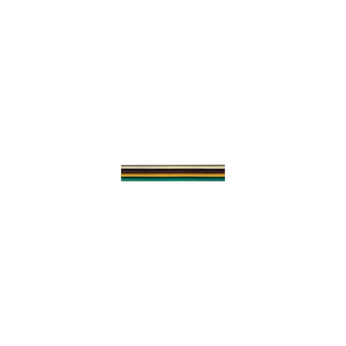 Bare Copper Bonded Ribbon Cable, 100' 16/4 AWG White/Brown/Yellow/Green -Modern Boat Sales & Service