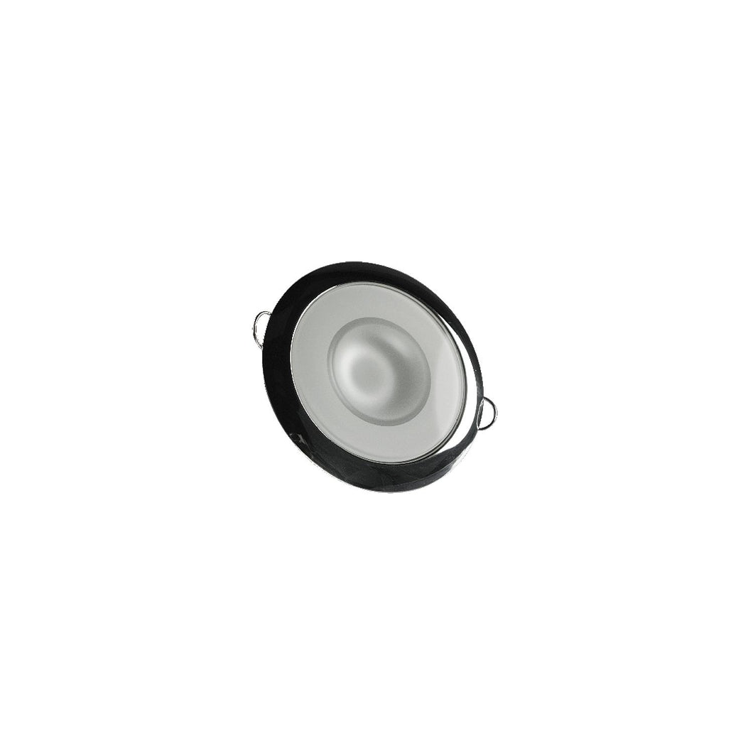 Lumitec 113118 Mirage Flush Mount Down Light w/Polished Bezel, White Dimming & Blue/Red Non Dimming LEDs -Modern Boat Sales & Service