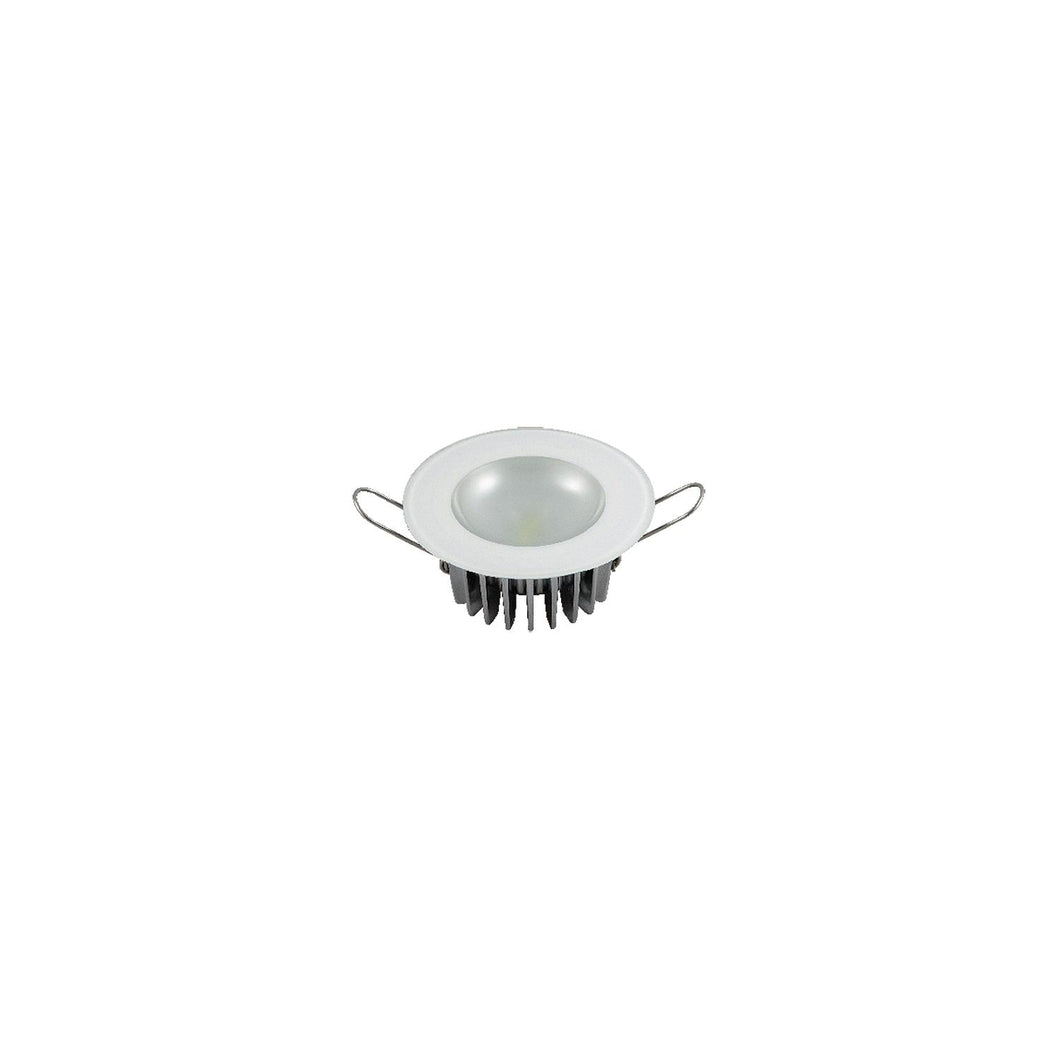 Lumitec 113198 Mirage Flush Mount Down Light w/Glass Bezel, Warm White Dimming & Blue/Red Non Dimming LEDs -Modern Boat Sales & Service