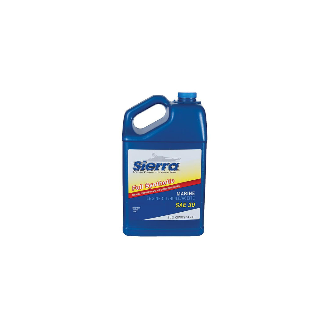 Sierra 94104 30 Wt. Full Synthetic 4-Cycle Marine Engine Oil, 5 Qt. Default Title -Modern Boat Sales & Service