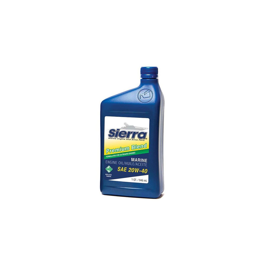 Sierra 4-Stroke 20W40 FC-W Mineral Outboard Engine Oil, Qt. -Modern Boat Sales & Service