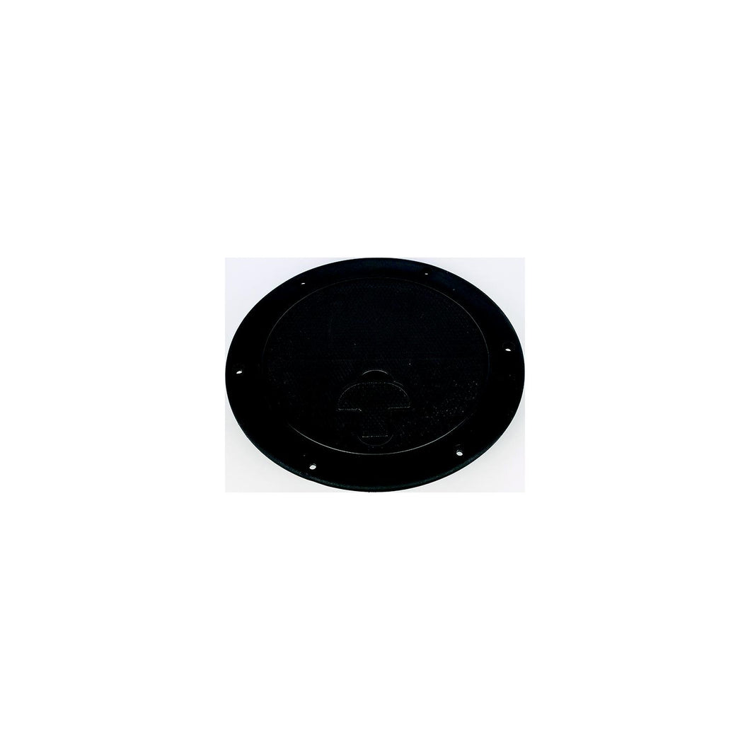 Bomar 8â€³ Non-Skid Locking Deck Plate, Black -Modern Boat Sales & Service