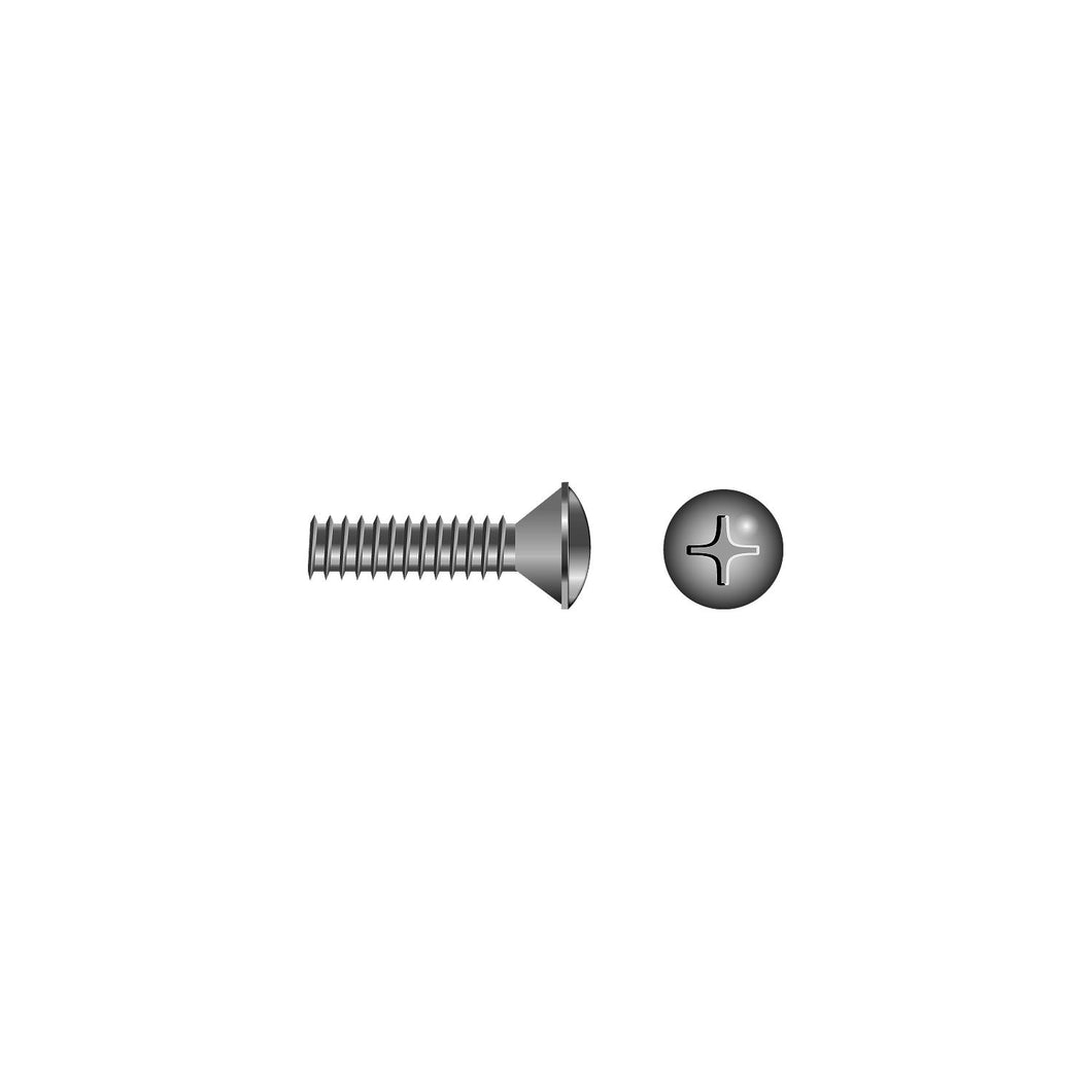 Phillips Machine Screw - Oval Head, 1/4