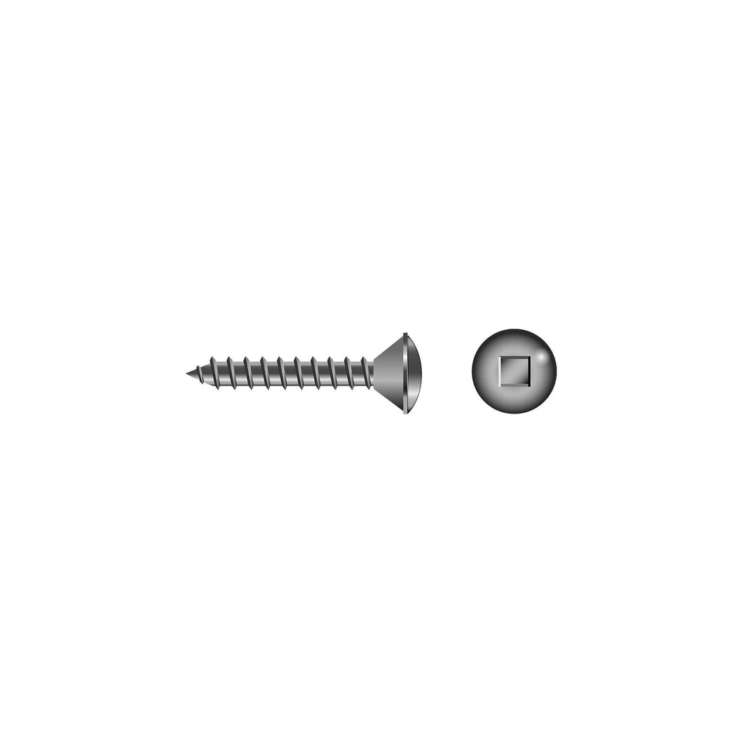 Square Tapping Screw - Oval Head #8 x 3/4