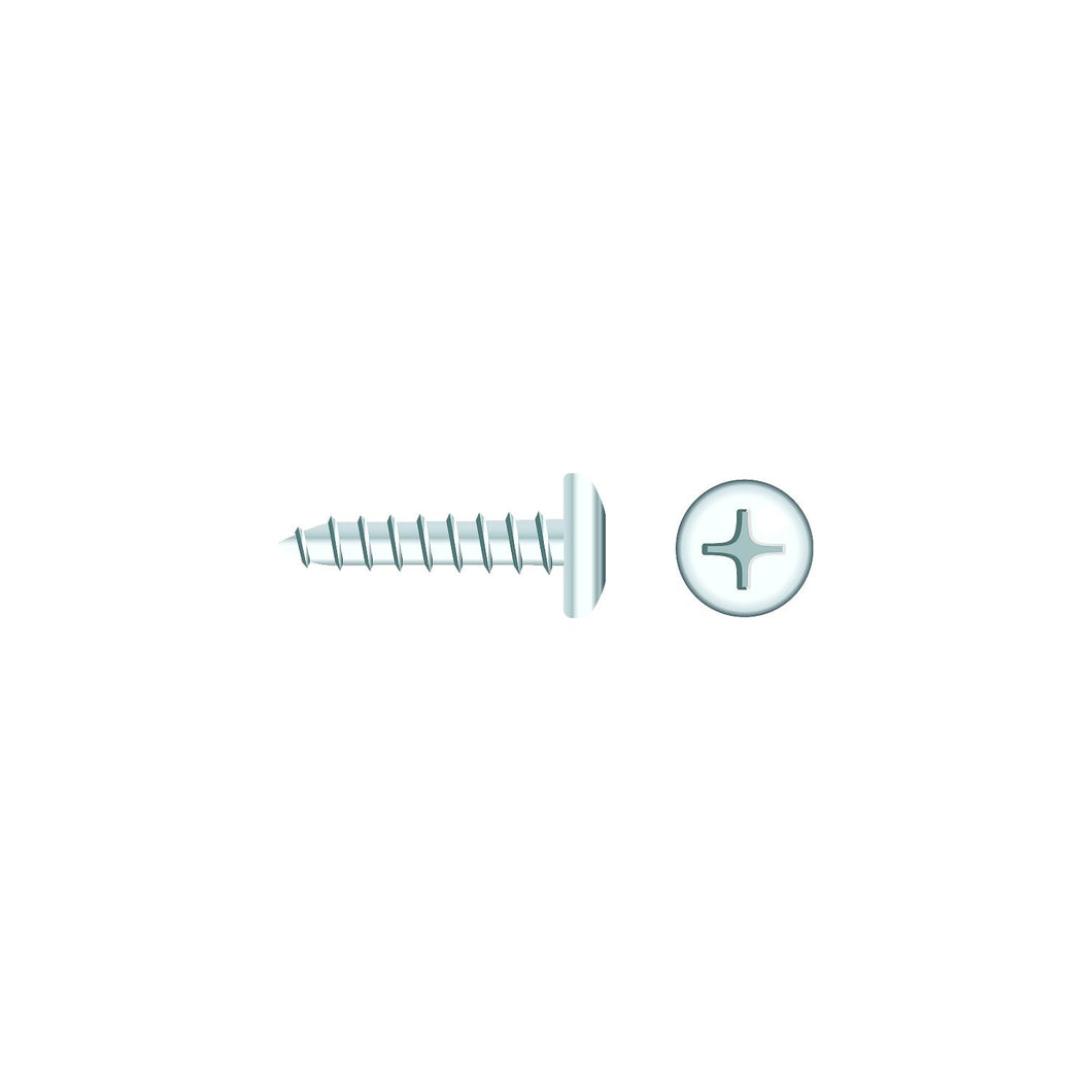 Seachoice 01809 Chrome Plated SS Phillips Tapping Screw - Pan Head, #10 x 3/4
