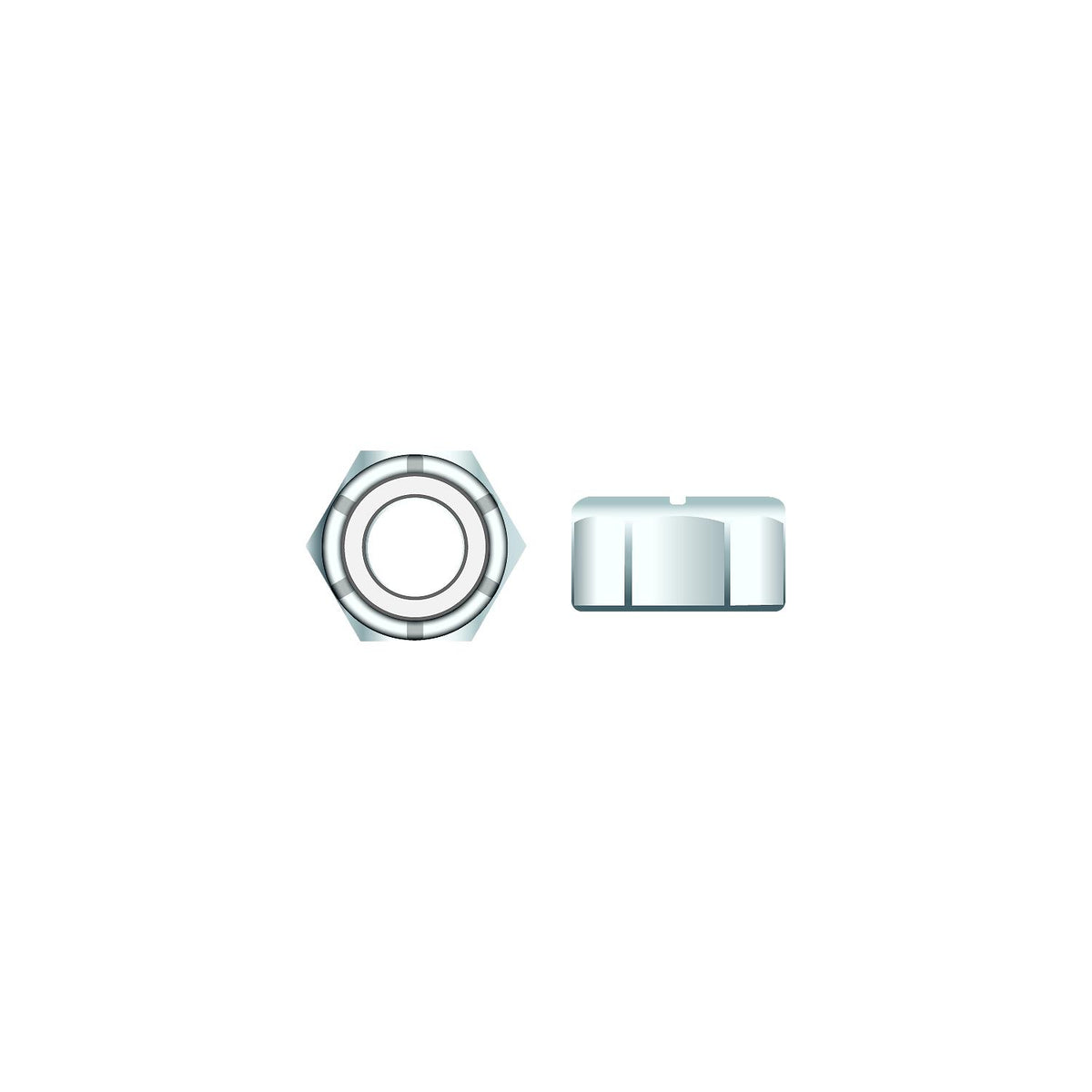 Seachoice 01778 Nylon Insert Chrome Plated SS Locknut, 5/16-18 -Modern Boat Sales & Service