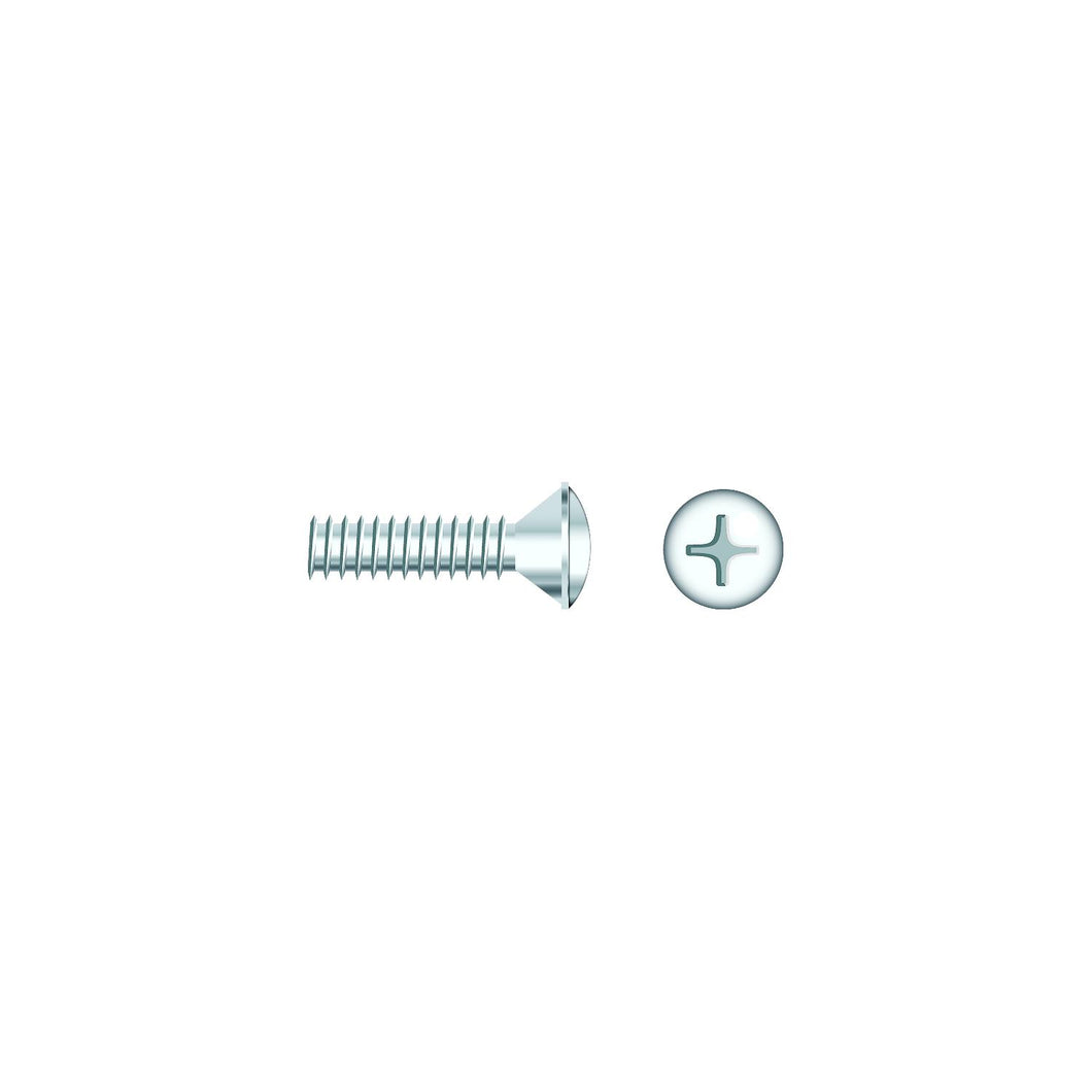 Seachoice 01803 Chrome Plated SS Phillips Machine Screw - Oval Head, 1/4-20 x 1-1/2