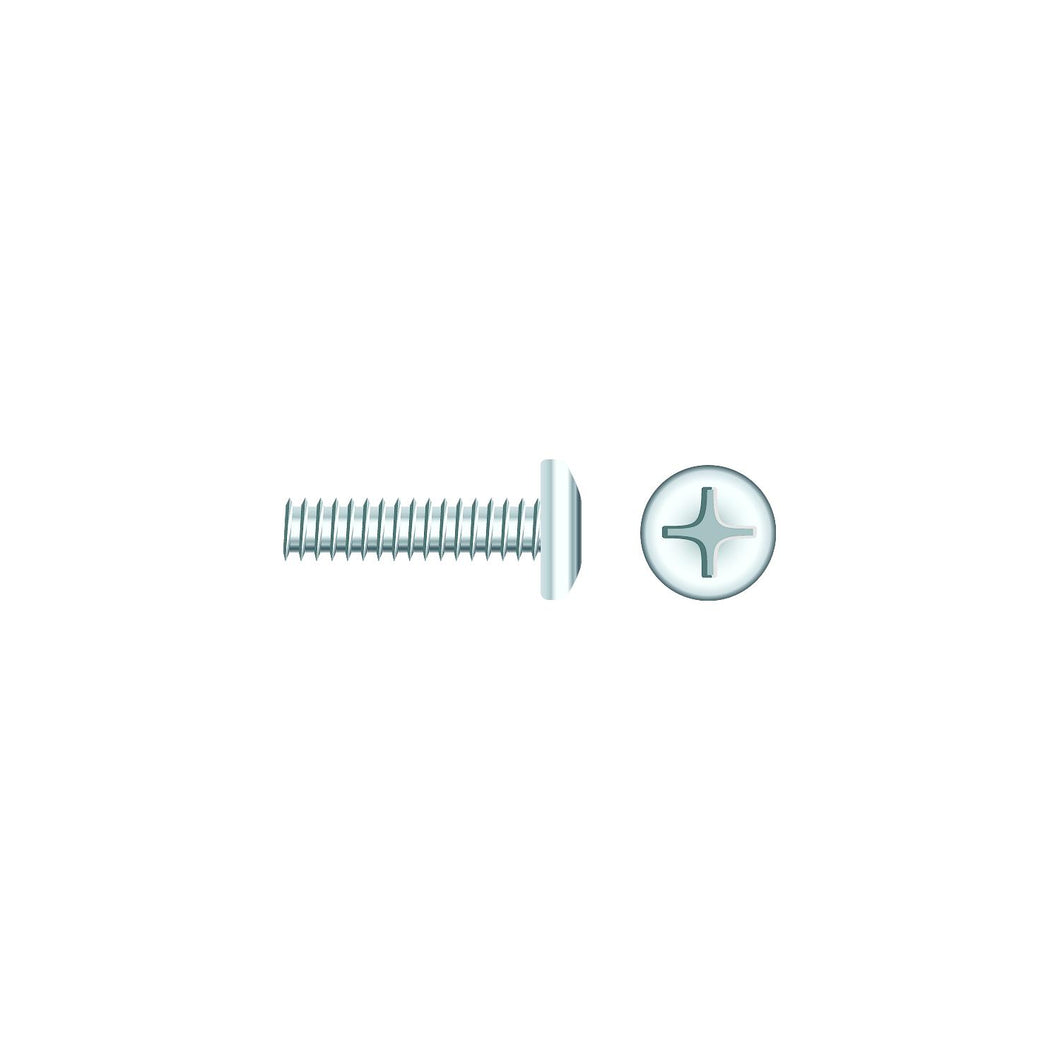 Seachoice 01814 Chrome Plated SS Phillips Machine Screws - Pan Head, 1/4-20 x 2