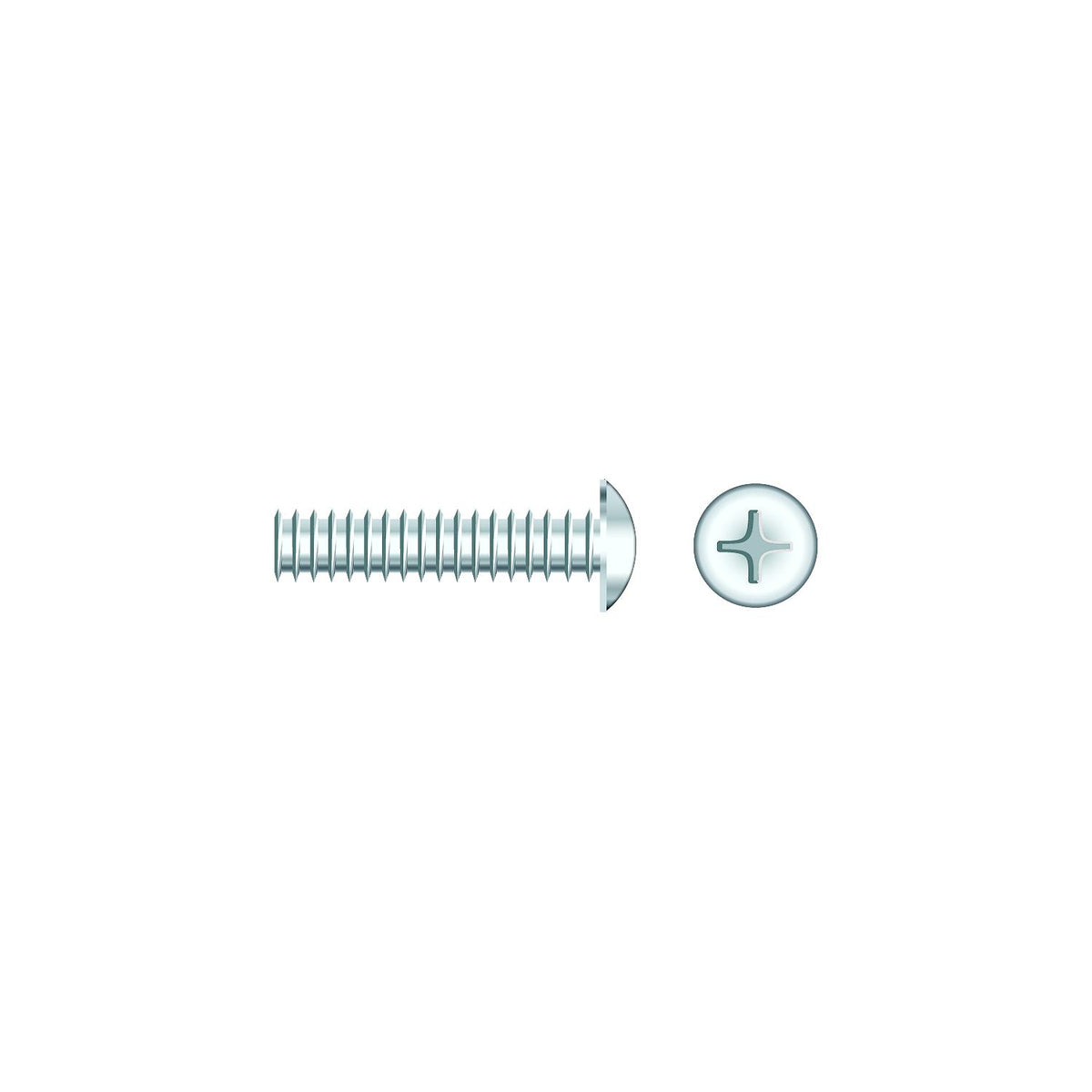 Seachoice 01817 Chrome Plated SS Phillips Machine Screws - Truss Head, 1/4-20 x 1" -Modern Boat Sales & Service