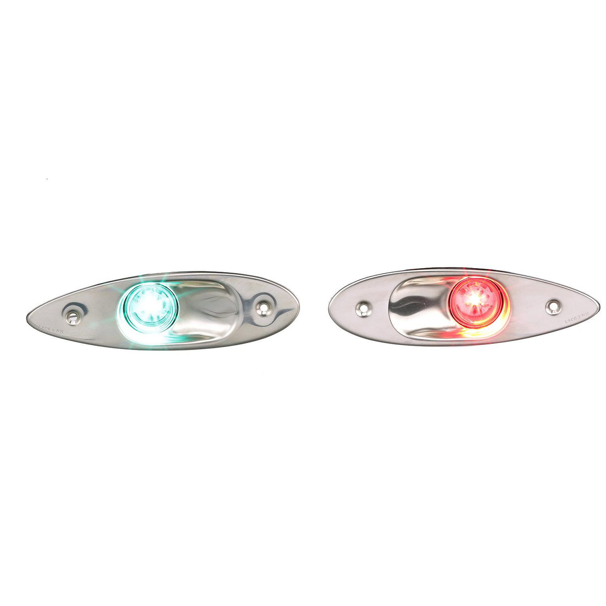Seachoice 02151 Stainless Steel LED Side Light, Boat Navigation, 1 Red Light, 1 Green Light -Modern Boat Sales & Service