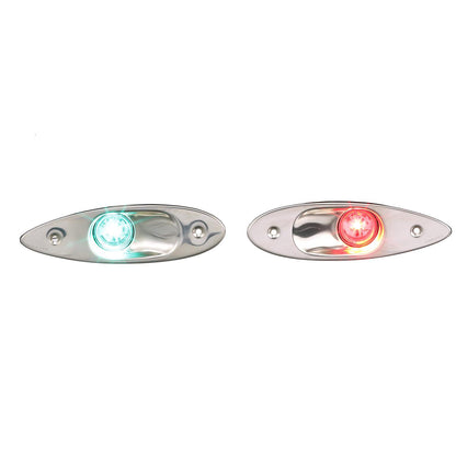 Seachoice 02151 Stainless Steel LED Side Light, Boat Navigation, 1 Red Light, 1 Green Light -Modern Boat Sales & Service