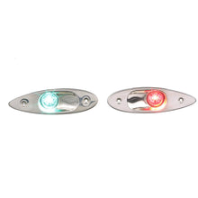 Seachoice 02151 Stainless Steel LED Side Light, Boat Navigation, 1 Red Light, 1 Green Light -Modern Boat Sales & Service