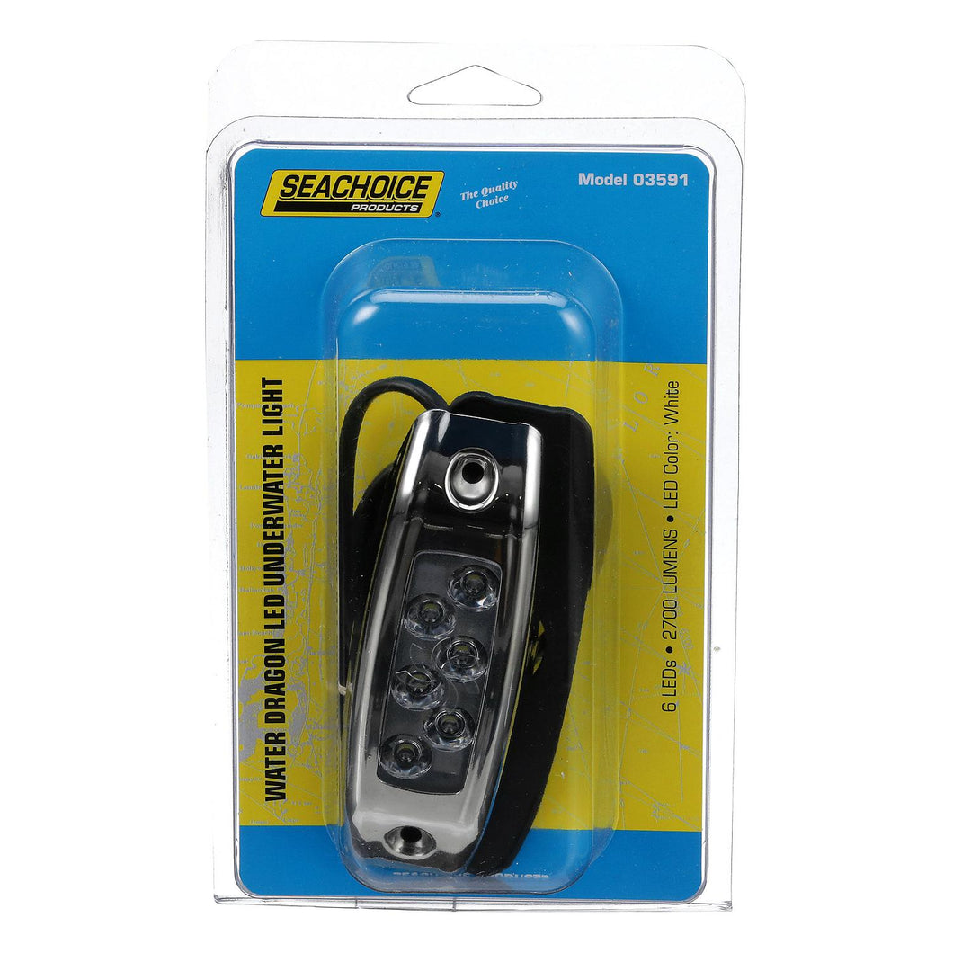 Seachoice 03591 Water Dragon LED Underwater Light, 6 White LEDs, 2,700 Lumens Default Title -Modern Boat Sales & Service
