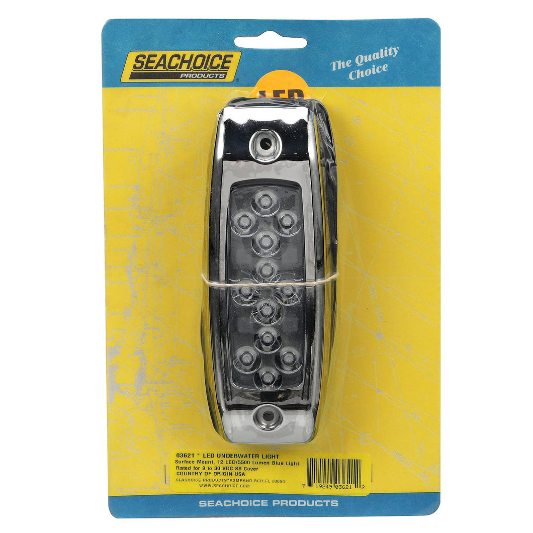 Seachoice 03621 Water Dragon LED Underwater Light, 12 Blue LEDs, 5,500 Lumens Default Title -Modern Boat Sales & Service