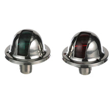 Seachoice Stainless Steel Port and Starboard Side Light, 1 Nautical Mile Visibility for Sail or Powerboats Under 39 Feet -Modern Boat Sales & Service